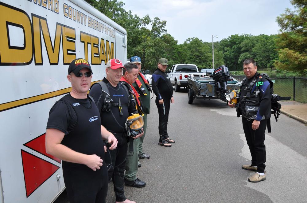 Craighead County Dive Team-Training Day at Craighead Forest Lake