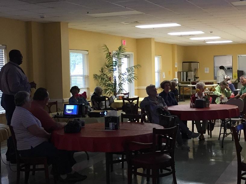 Mr. Yarbrough has his audience enthralled.JPG